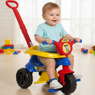 Triciclo Infantil 🚴‍♂️ + Game Aplicativo 3D - Motoca para Crianças Completa: Pedais, Empurrador e Protetor Selo Inmetro em Oferta na Shopee