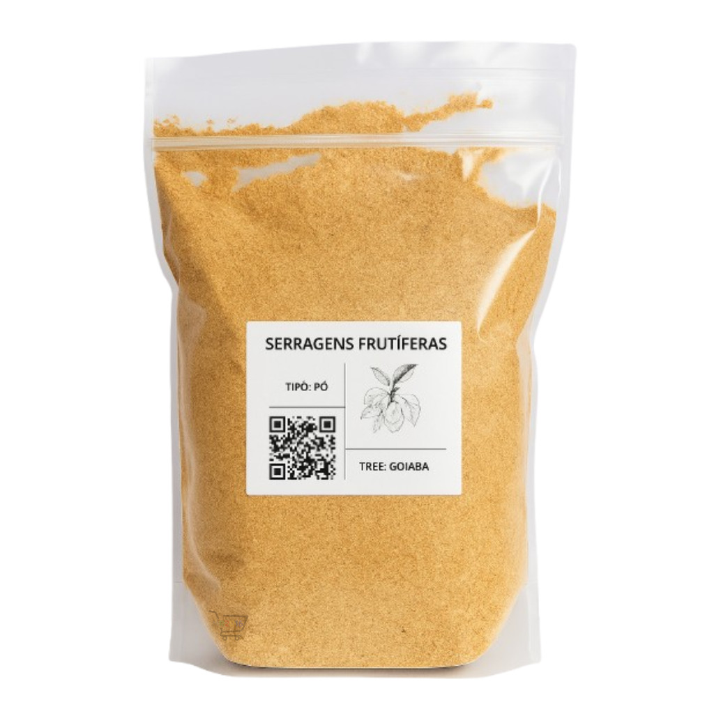 Serragem De Goiabeira 1kg Goiaba Tipo Pó Para Defumação E Aromatização De Alimentos Defumar Carnes