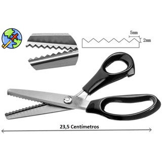 TESOURA DE PICOTAR PROFISSIONAL LANMAX PARA ARTESANATO, ARTES, ESCOLAR, PROFISSIONAL DIY em Oferta na Shopee