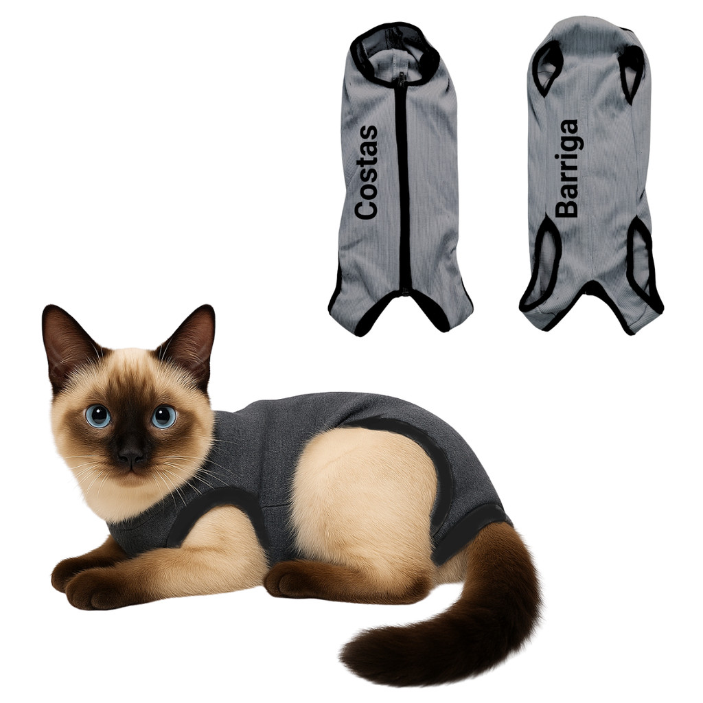 Macacão Pós Cirurgico Pet - Para Gatos