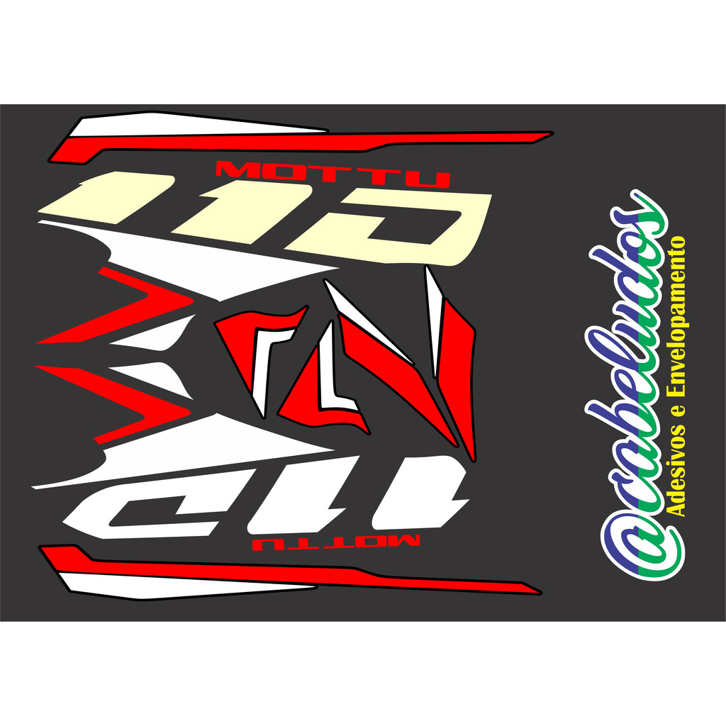 ADESIVO MOTTU 2025 E OUTRAS CORES em Oferta na Shopee