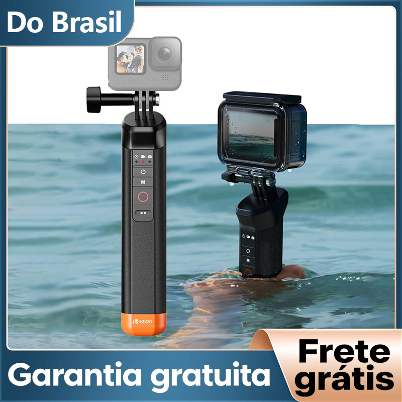 Flutuabilidade bar Selfie Stick selfie vara à prova d'água com alça de mão sem fio para GoPro Hero