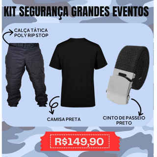 Kit Uniforme Tático Segurança/Vigilante Grandes Eventos em Oferta na Shopee