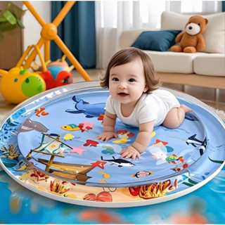 Tapete100CM jogo da água do bebê - água inflável para bebê infantil,Tapete inflável para centro atividades para bebês em Oferta na Shopee