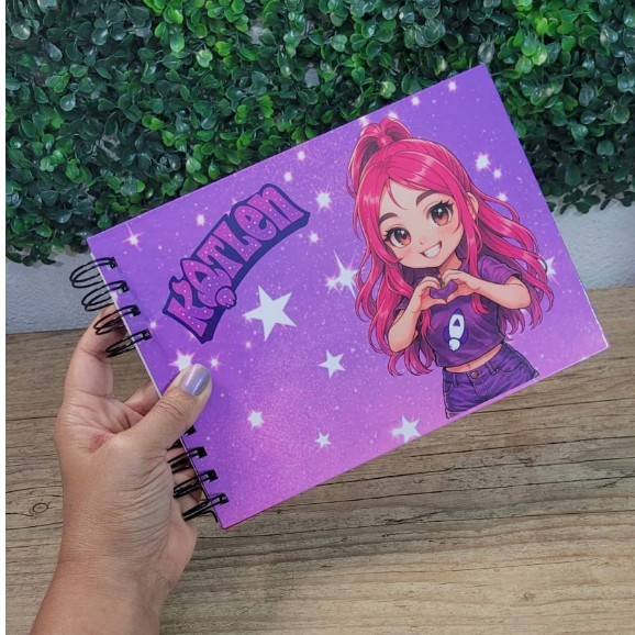 Livro de Colorir Turma Dos Rosa - Katlen - Capa Dura, 50 Desenhos