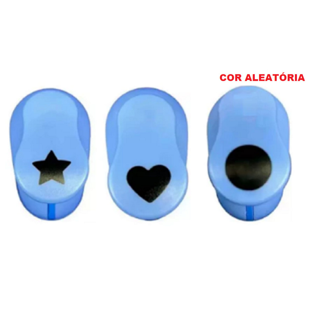 Kit 3 Cortador Perfurador Furador De Papel e E.V.A - 16mm - 1,6cm - ESTRELA - CORAÇÃO - CIRCULO em Oferta na Shopee
