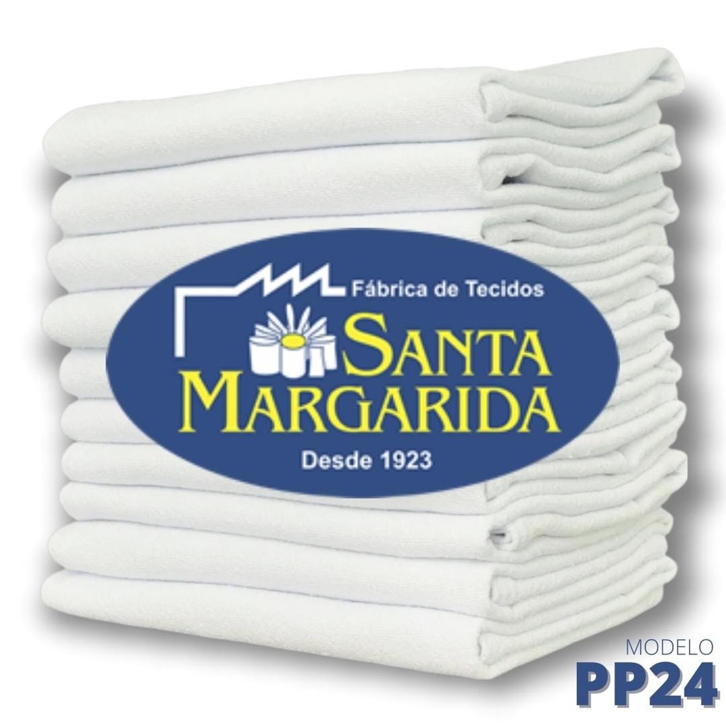 Kit Pano Prato Copa PP24 50X70 Liso Alvejado - Santa Margarida