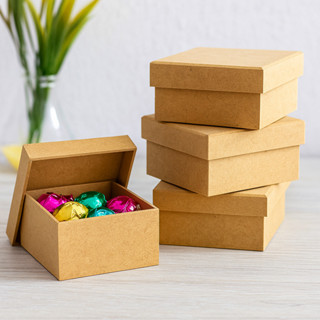 Kit 5 Caixas MDF 15x15x5 cm Decorativas Artesanato Lembrancinhas em Oferta na Shopee