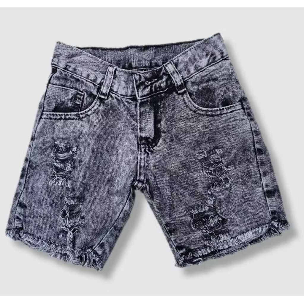 Bermuda Jeans Rasgada Infantil do 02 ao 16
