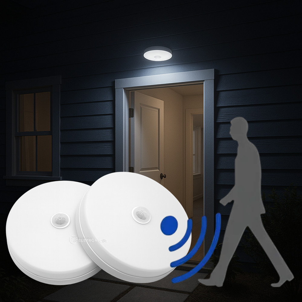 Kit 2 Luminárias 24W Bivolt com Sensor Automático – TB1883