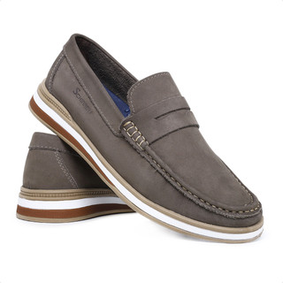 Mocassim Dockside Sapato Masculino Couro Legítimo Estiloso Casual Passeio Drive Viena Esporte Fino