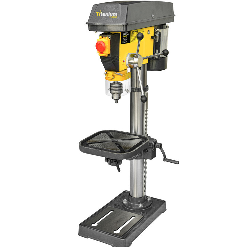 Furadeira de Bancada TI-16/550 550W 5/8" – 220V Monofásica – Titanium Platina em Oferta na Shopee