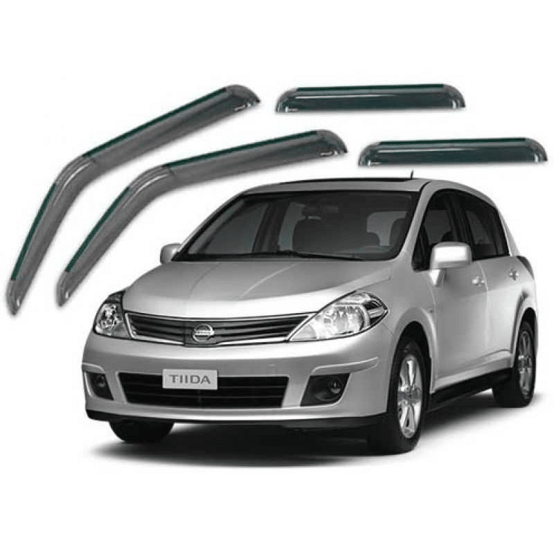 Calha de Chuva para Tiida Hatch 07/16 Fumê - NS9717