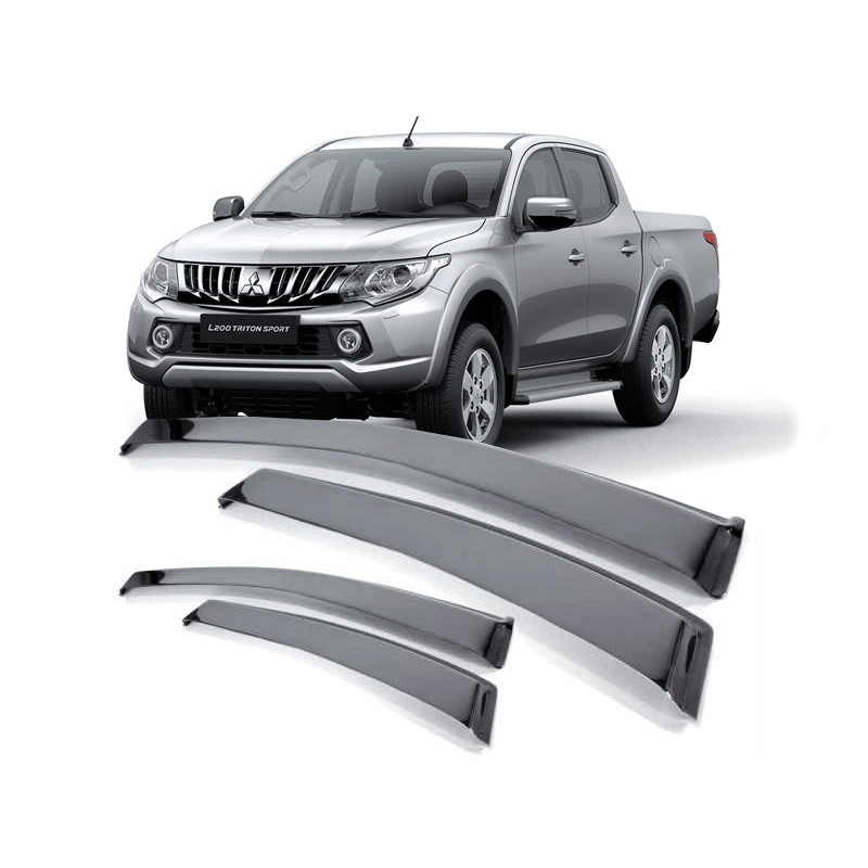 Calha de Chuva para L200 Triton Sport 2017 Fumê - MT8070