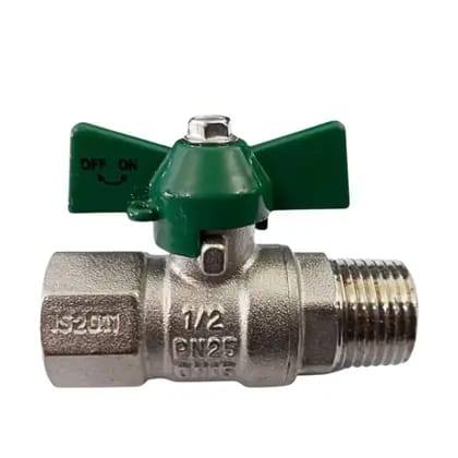 Registro Esfera latão forjado Rosca Macho Fêmea 1/2 em Oferta na Shopee