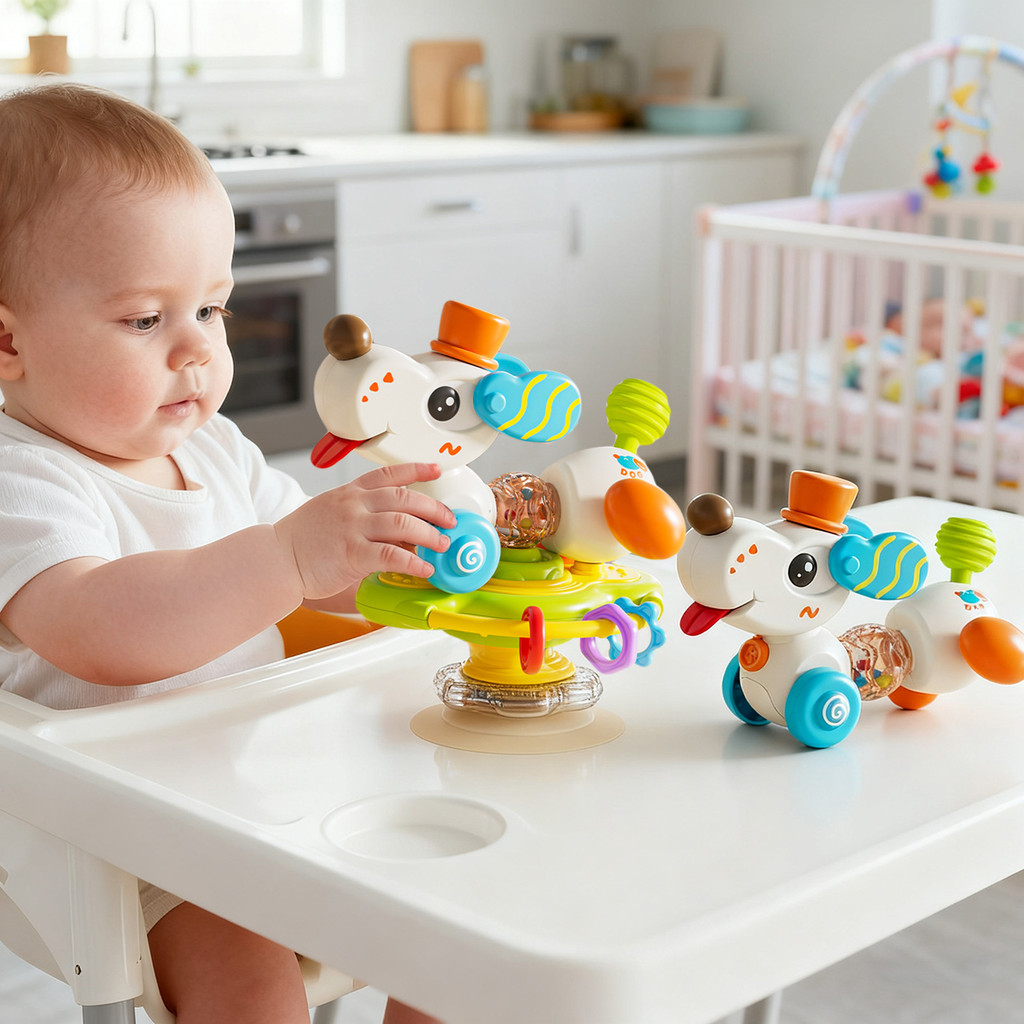 Brinquedos De Menino Menina Animais Toys Cachorrinho Multifuncional Giratório Brinquedos Infantis Jogo Didático Infantil