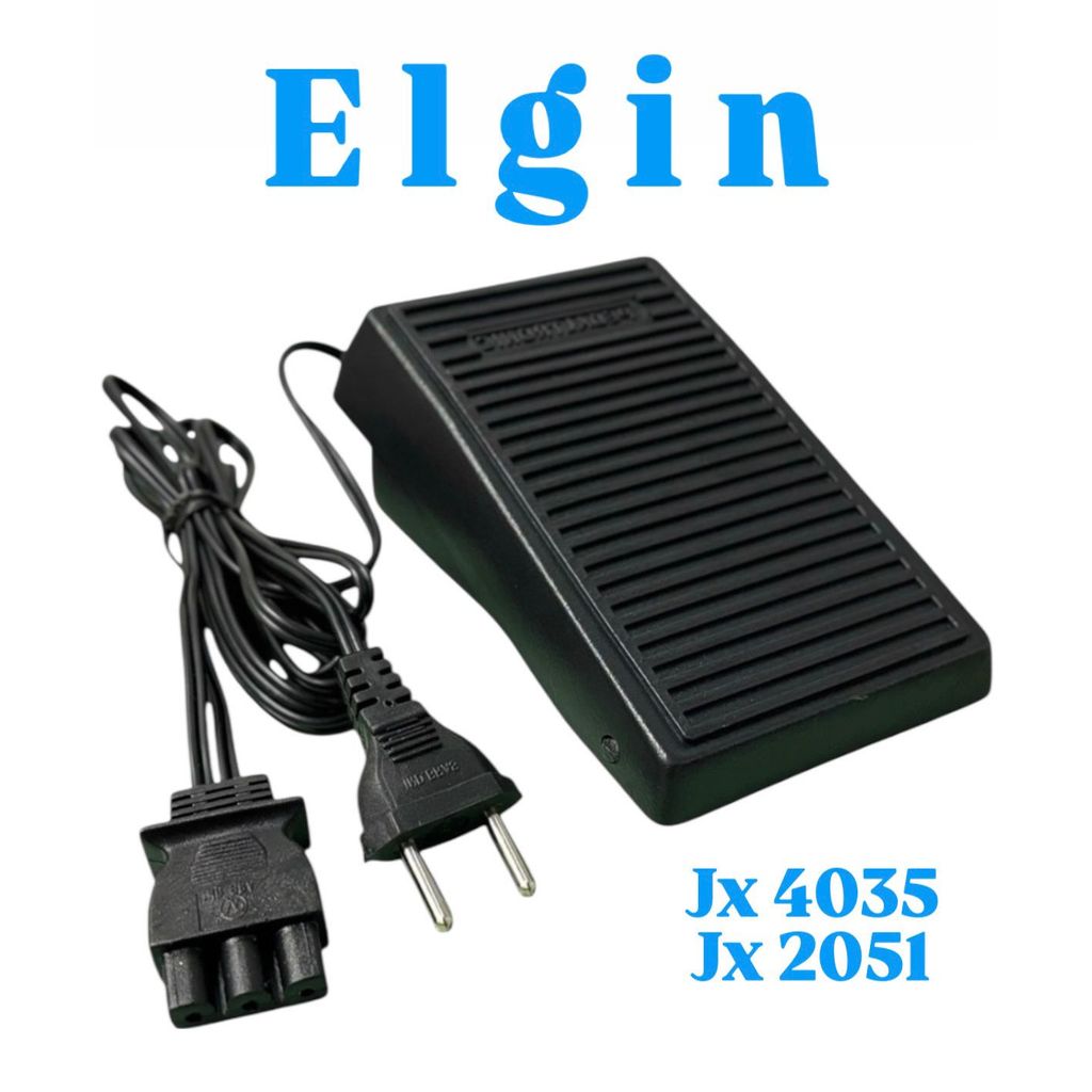 Pedal Acelerador Máquina de Costura Elgin Genius Plus e Elgin Pratika Jx4035 Jx2051 Bivolt - VP