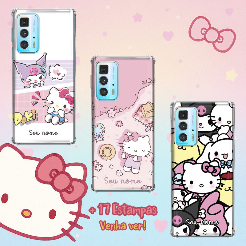 Capa Capinha para Motorola Moto Edge 20 Pro - Hello Kitty / Sanrio