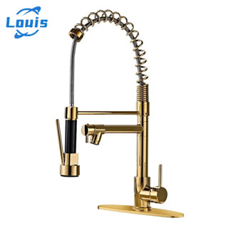 Louis Torneira Cozinha Gourmet de Bancada Monocomando Cromado Com Spray Flexível Misturador em Oferta na Shopee