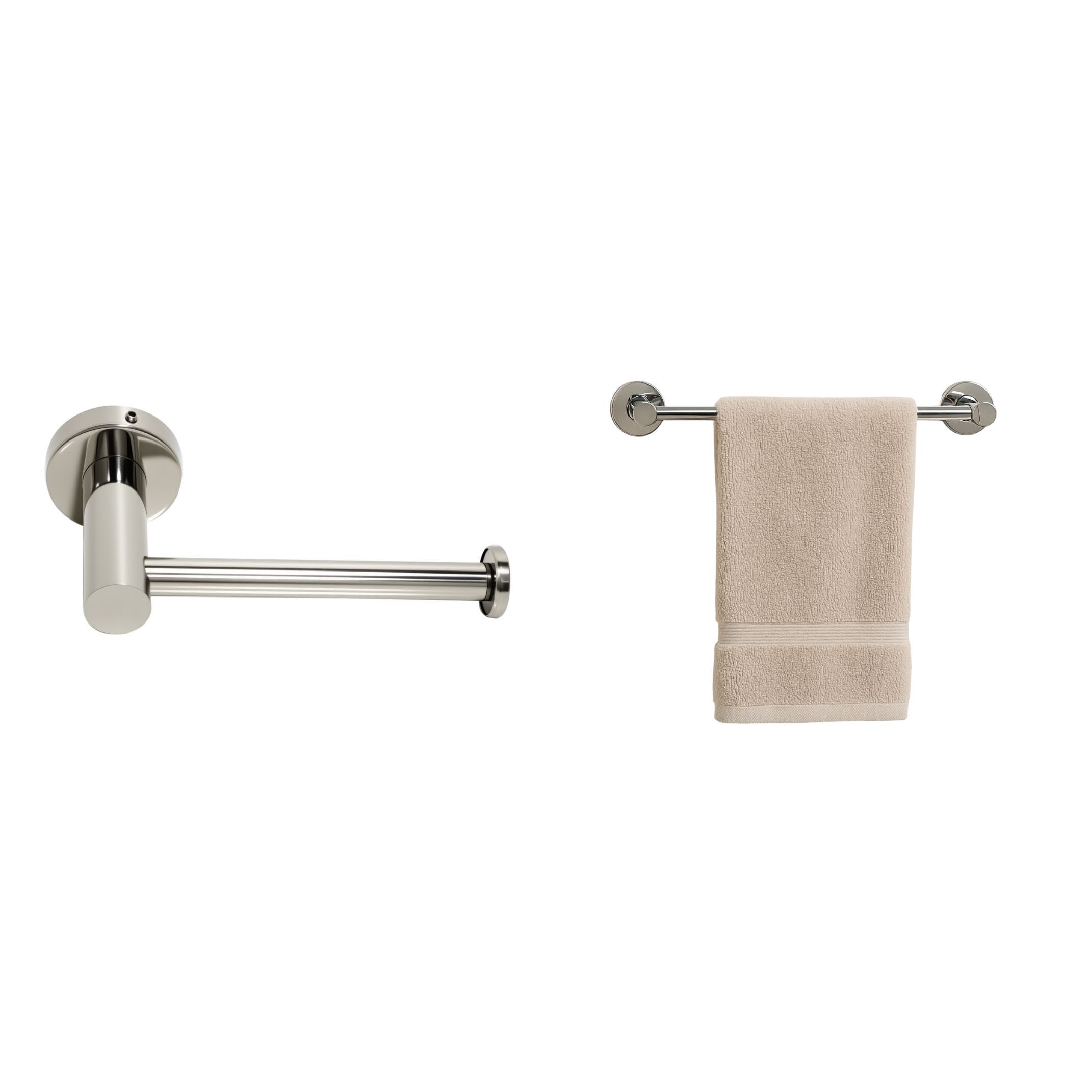 Lumai Kit Lavabo Suporte Toalha Rosto Porta Papel Higiênico Inox Banheiro Parede