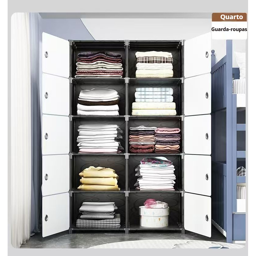 Caixas de armazenamento de 5 níveis e sapateira aixa organizadora armário dobrável  tampa guarda roupa empilha