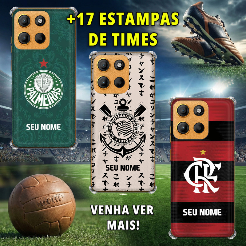 Capa Capinha - Motorola Moto G15 - Times Brasileiros em Oferta na Shopee