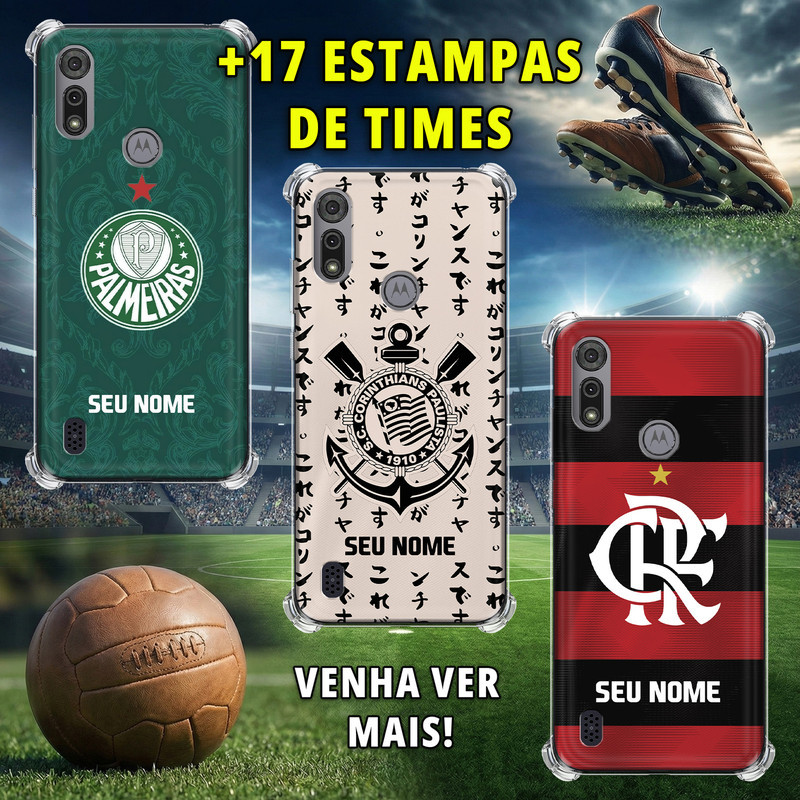 Capa Capinha para Motorola Moto E6s - Times Brasileiros