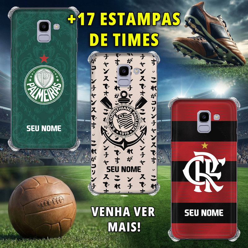 Capa Capinha - Samsung Galaxy J6 - Times Brasileiros em Oferta na Shopee