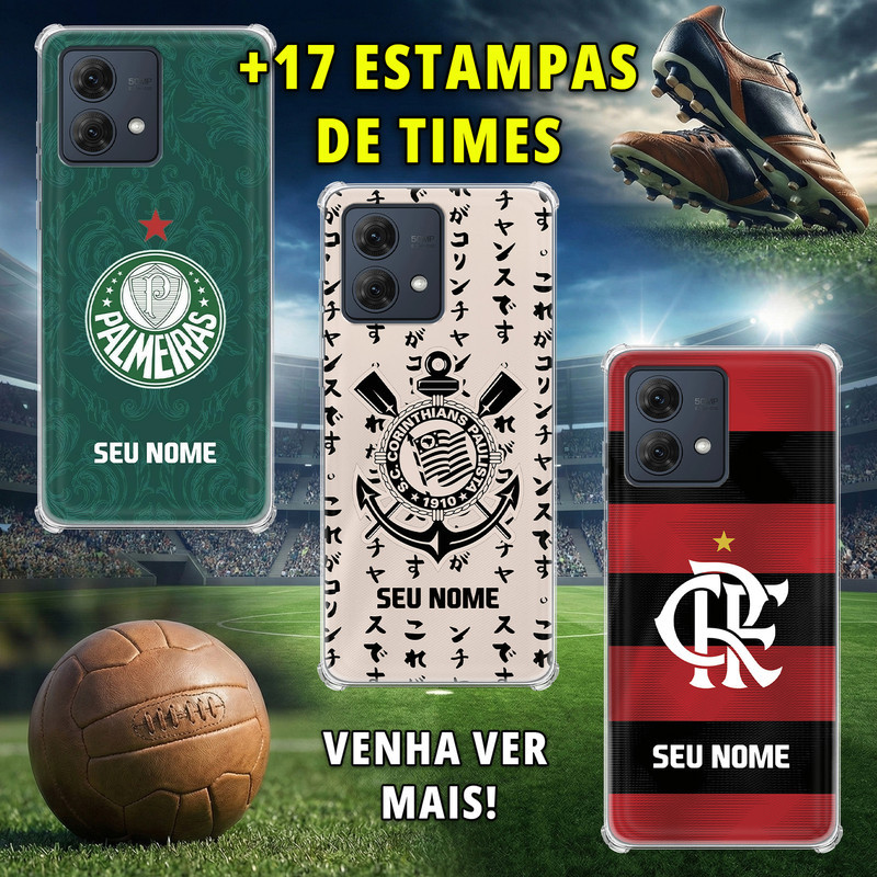 Capa Capinha - Motorola Moto G84 - Times Brasileiros em Oferta na Shopee