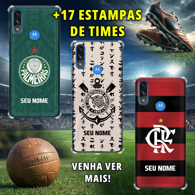 Capa Capinha - Motorola Moto E7 Power - Times Brasileiros em Oferta na Shopee