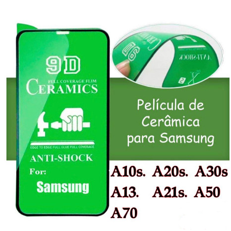 Película 3D 9D Gel Hidrogel Cerâmica Para Samsung Galaxy A10s A20s A30s A13 A21s A50 A70