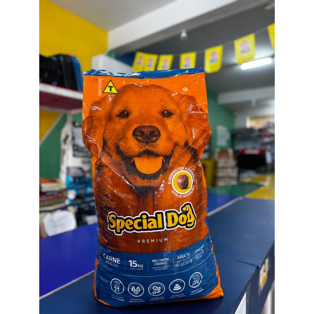 Ração Special Dog Cães Adultos Carne 15kg
