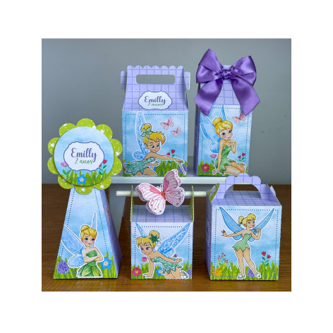 Kit Personalizados SININHO TINKER BELL 1 PEGUE E MONTE  Lembrancinhas para festa/Aniversário/caixinhas