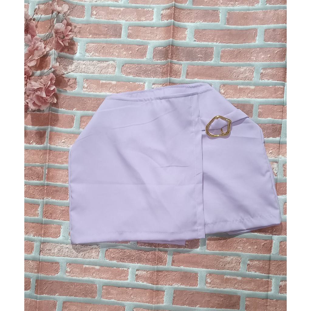 Short saia alfaiataria feminino G-42 com ziper na lateral Elegante, Confortável e Versátil
