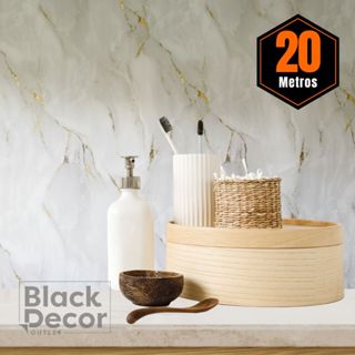 Papel de Parede Premium Rolo 5 Metros Autoadesivo Mármore Texturizado 5m x 45cm em Oferta na Shopee