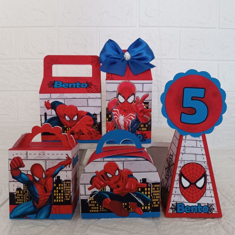kit festa homem aranha/ caixas personalizadas homem aranha/ lembrancinhas para aniversário homem aranha