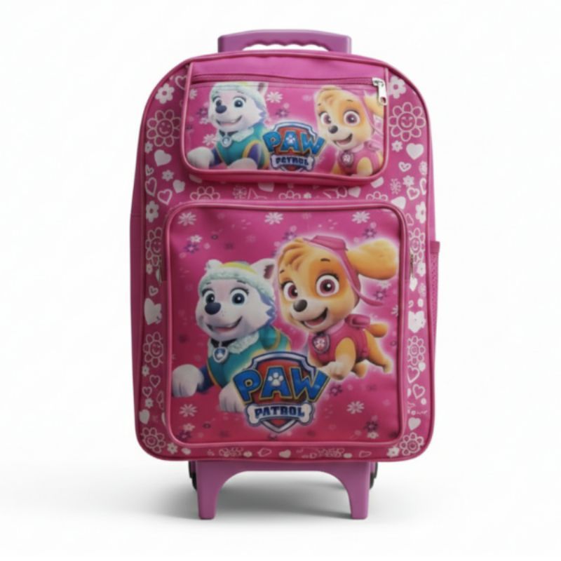 Mochila escolar infantil com rodinhas patrulha canina Skay