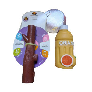 Brinquedo kit com 02 unidades mordedor e puxador paracachorro