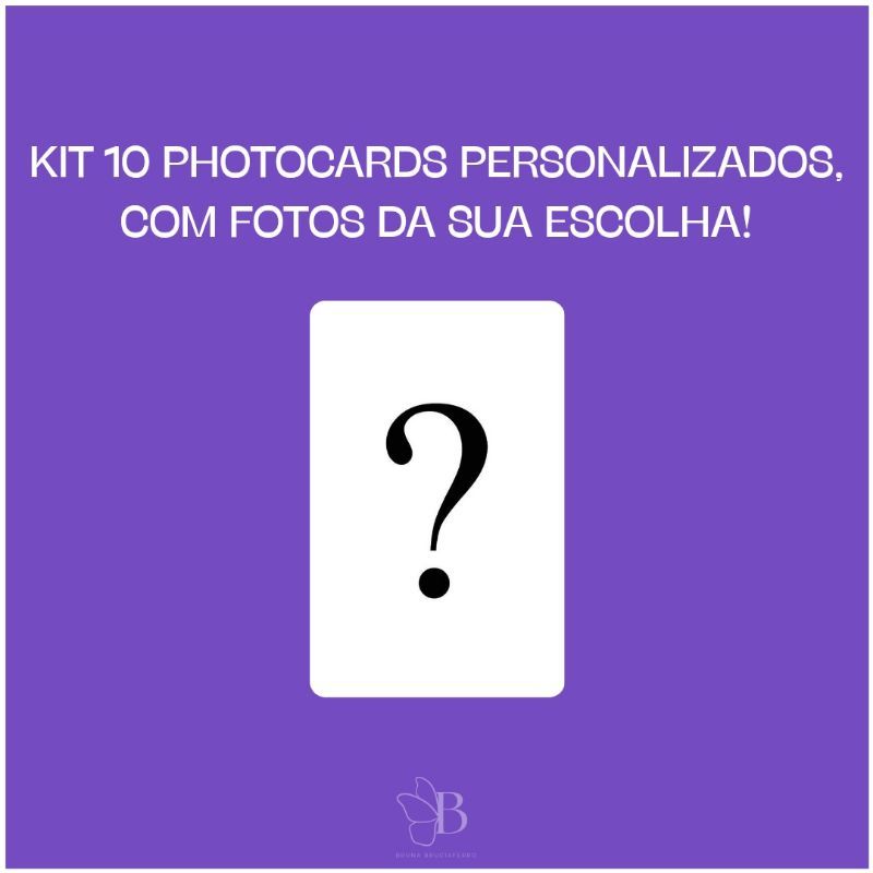 KIT COM 10 PHOTOCARDS PERSONALIZADOS | BTS | BLACKPINK | SEVENTEEN | CORTIS | STRAY KIDS | ATEEZ | ENHYPEN | TWICE