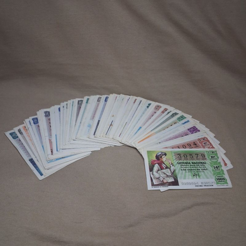 Coleção de Bilhetes da Loteria Nacional Espanhola