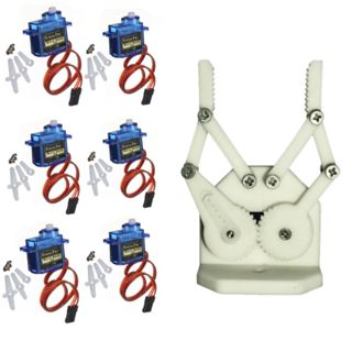 Servo Motor (2 a 5 Unidades) + Garra Robótica (Cor aleatória) + Brinde em Oferta na Shopee