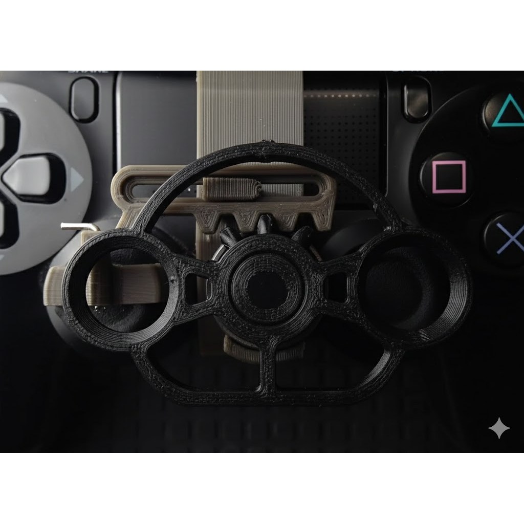 🎮 Mini Volante para Controle PS4 – Acessório de Precisão