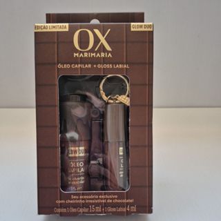Óleo capilar + gloss labial da ox. em Oferta na Shopee