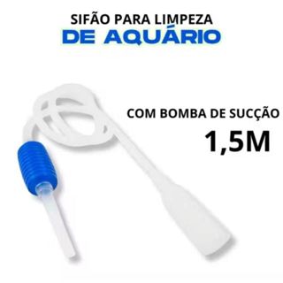 Sifão Aspirador para Limpeza de Aquário 1,50 com Bomba de Sucção manual em Oferta na Shopee