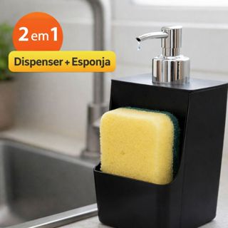 porta detergente 2 em1 suporte para espoja organizador de pia em Oferta na Shopee
