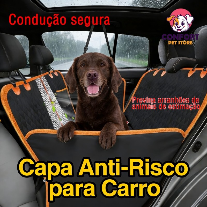 Capa Pet Protetora Luxo Banco Traseiro Carro Capa Protetora Pet Impermeável para Banco de Carro com Cinto de Segurança