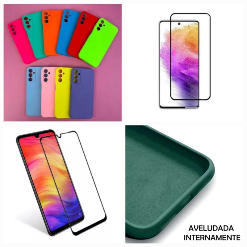 Kit Capinha case + película de vidro 3D para Samsung Galaxy M35