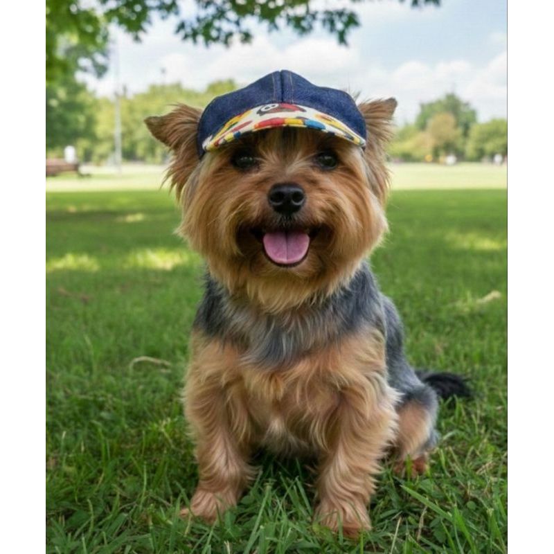 Boné para Pet Dupla Face - brim/panda - PP, P, M