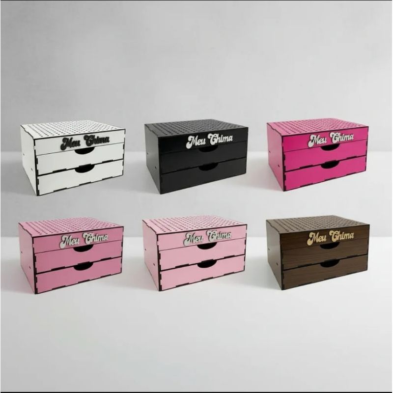 CAIXA PARA ENFEITES DE CHIMARRÃO MEU CHIMA, COM DUAS GAVETAS!! MUITO MAIS ESPAÇO 27CMX21XM