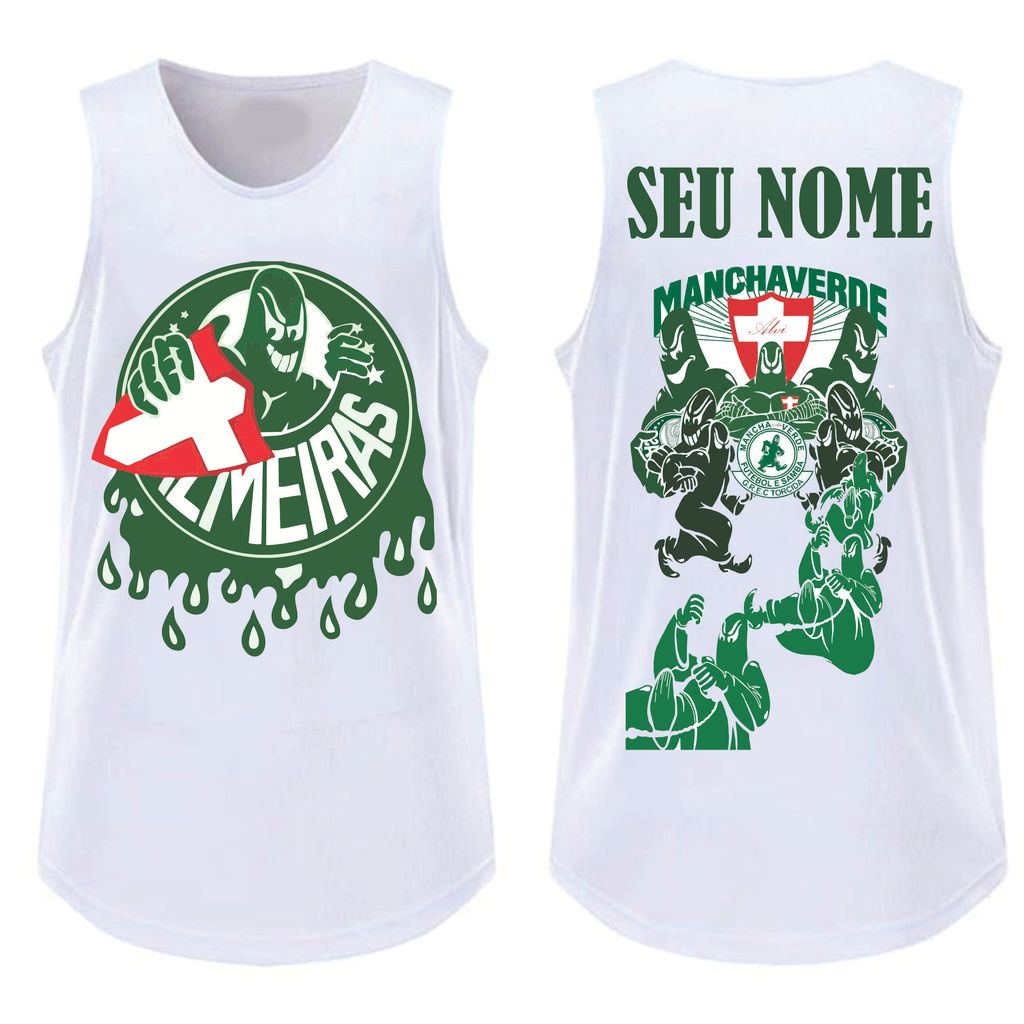 Camiseta Macha Verde palmeirass com seu nome — imagem 2 de 2